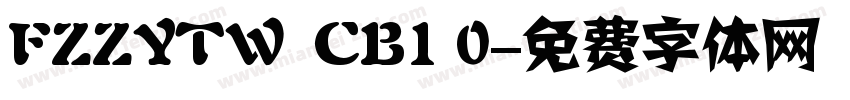 FZZYTW  CB1 0字体转换